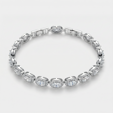Aura Oval Gem Bracelet