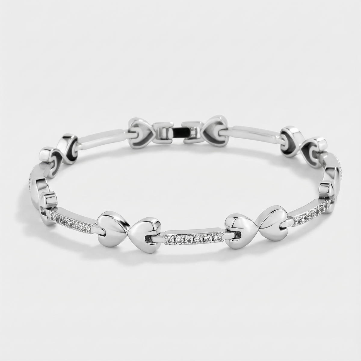 Golden Heartline Bracelet