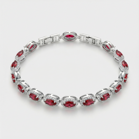 Aura Oval Gem Bracelet