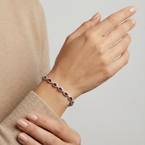 Aura Oval Gem Bracelet