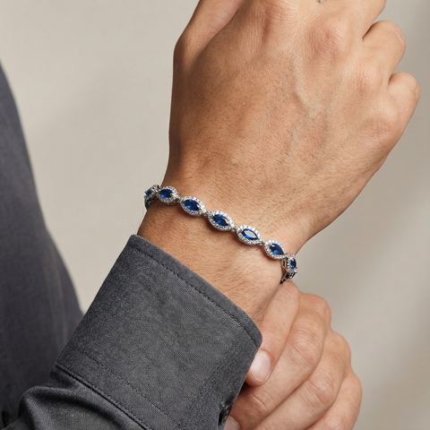 Aura Oval Gem Bracelet