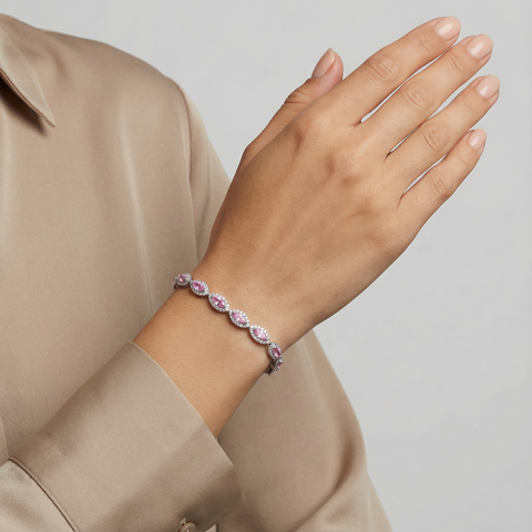Aura Oval Gem Bracelet