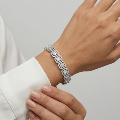Blockline Iced Link Bracelet