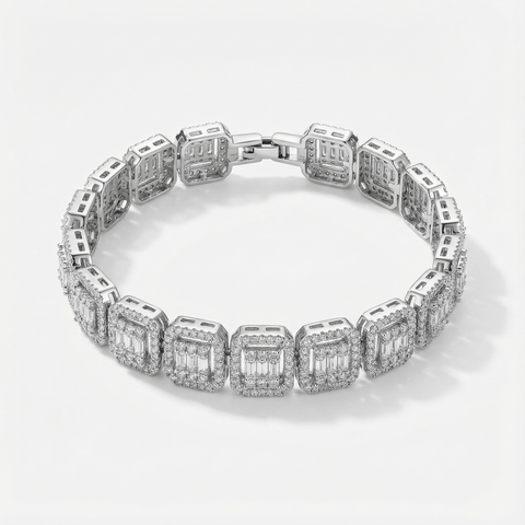 Blockline Iced Link Bracelet