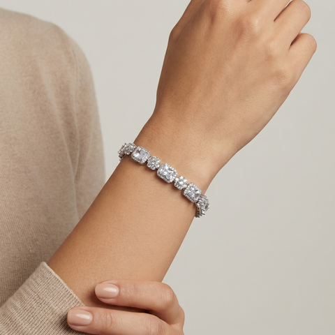 Frostline Cushion Cut Bracelet