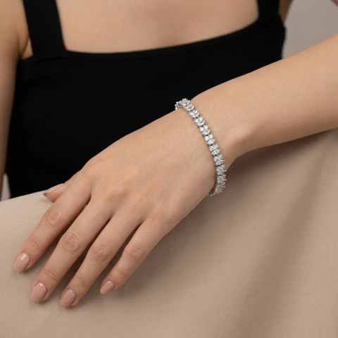 Frostline Cascade Bracelet