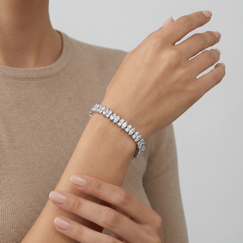 Frostline Cascade Bracelet