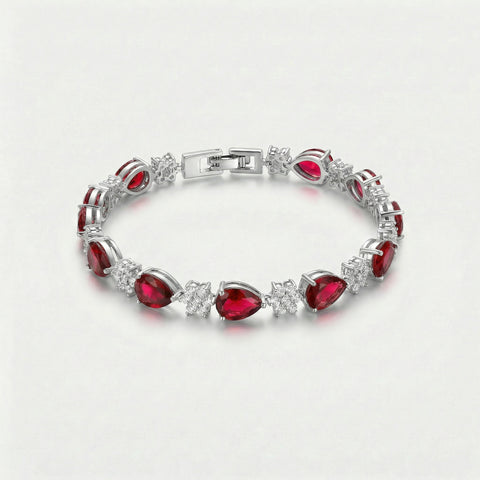 Asteria Crest Tennis Bracelet