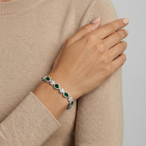 Asteria Crest Tennis Bracelet