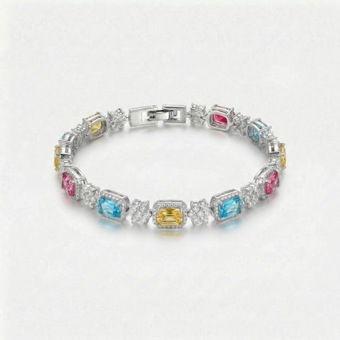 Chroma Block Tennis Bracelet