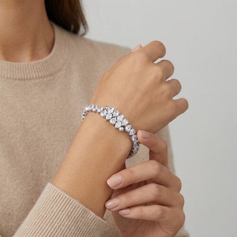 Crosslink Tennis Bracelet