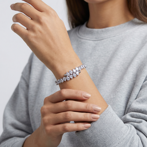 Crosslink Tennis Bracelet