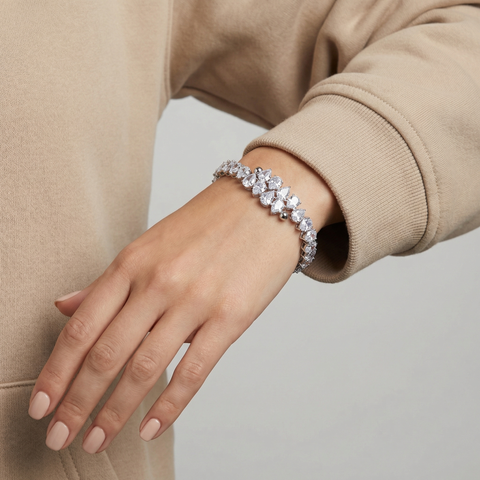 Crosslink Tennis Bracelet