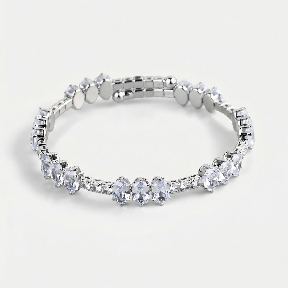 Frosted Petal Tennis Bracelet