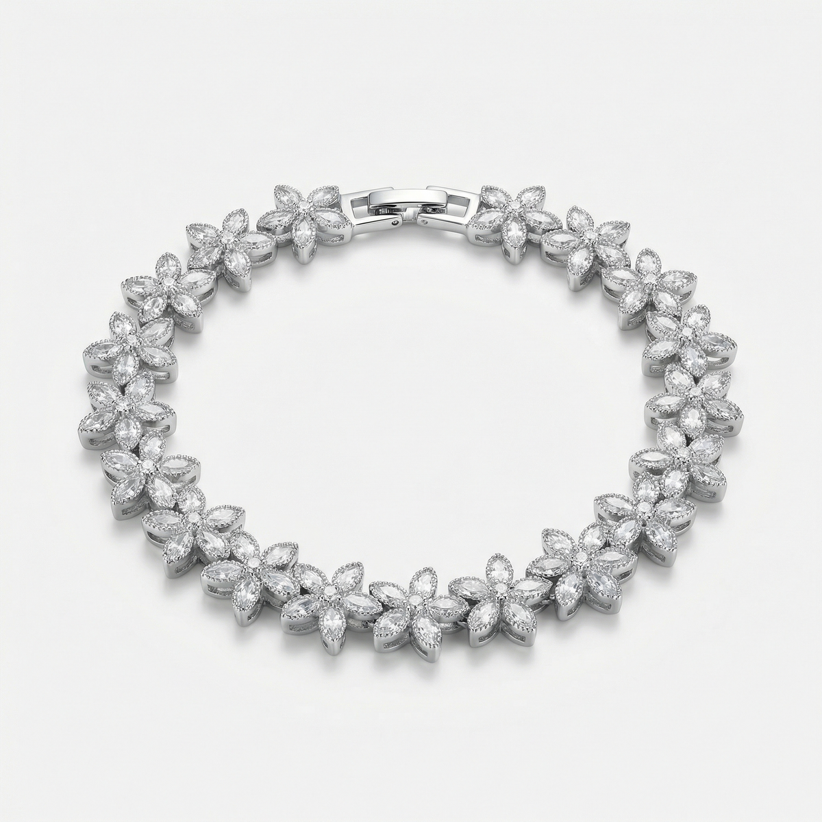 Frost Bloom Tennis Bracelet