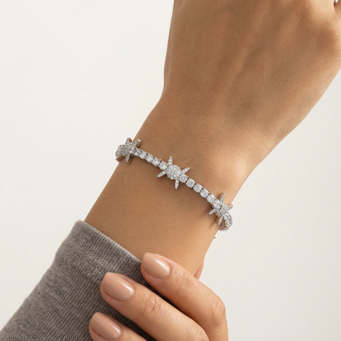 Crownline Tennis Bracelet