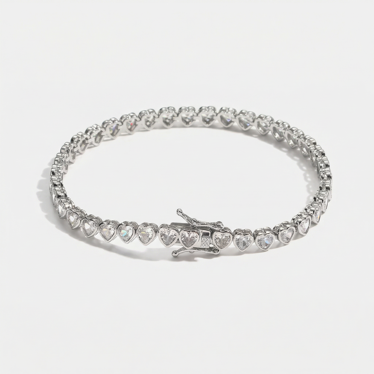 Cupid Heartlink Tennis Bracelet