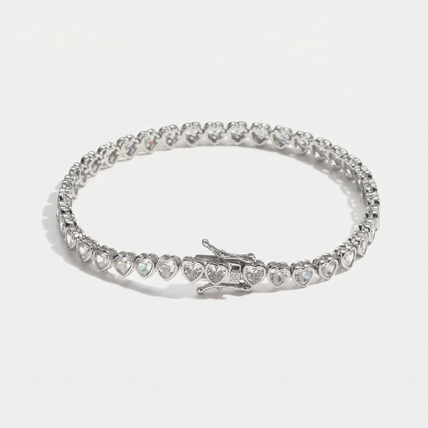 Cupid Heartlink Tennis Bracelet