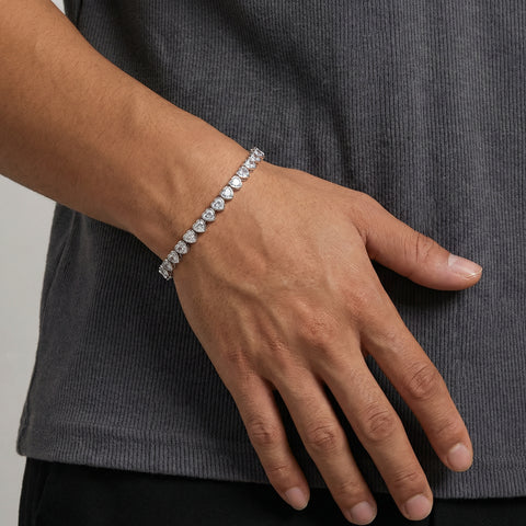 Cupid Heartlink Tennis Bracelet